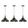 thumbnail image 1 of Raganet, 3 Lamparas de Techo Decorativas, Candelabro Colgante Vintage de Una Cabeza 22 Cent&iacute;metros de Di&aacute;metro, Lujoso y F&aacute;cil de Instalar, Focos no Incluidos (Socket, 1 of 9