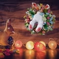 thumbnail image 6 of FYHALE Easter Bunny Butt Wreath for Front Door, Funny Bunny Bottom with Ears Spring Floral Wreath, Festive Easter Door Hanging Decoration for Wall Mantel Indoor Outdoor Decor, 6 of 6