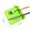 thumbnail image 3 of Zootealy Silicone Spoon Holder Kitchen Utensil Rest Ladle Fork Mat Heat Resistant, 3 of 6