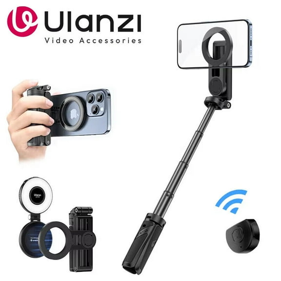 Ulanzi JJ03 Magnetic Tripod Selfie Stick Extendable Phone Stand Mini Handle Grip