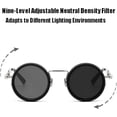 thumbnail image 5 of Adjustable Tint Sunglasses,1-9 Gears Steampunk Retro Metal Round Polarized Glasses with ND Filter Lenses for Men and Women, 5 of 5