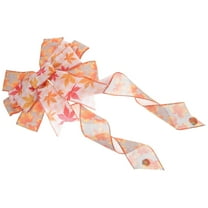 LEORX Large Outdoor Bows for Decoration Orange Bow Shape Home Decoration 1Pcs