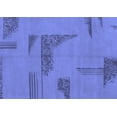 thumbnail image 1 of Ahgly Company Machine Washable Indoor Rectangle Abstract Blue Modern Area Rugs, 5' x 7', 1 of 4