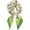 Beige+green Flowers, variant on 100% Pure Mulberry Silk Scarfs 27"x27" Square Scarf Women Neckerchief Headscarf hair scarf bandana Gift Packed