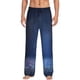 thumbnail image 1 of Balery Retro Blue Glitter Pantalones de pijama para hombre, pijama ultraligero, pantalón de descanso-Small, 1 of 6