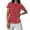 Red, variant on Comfort Colors Tshirt for Women Fashion Striped Casual Short-Sleeve Crew Neck T-Shirts