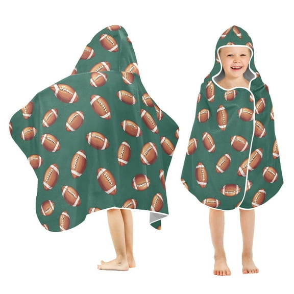 joogoo Footballs-f1 Kids Hooded Beach Towel Baby Bath Towel 23.5"x50"