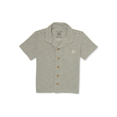 

easy-peasy Toddler Boy Short Sleeve Camp Shirt Sizes 12 Months-5T