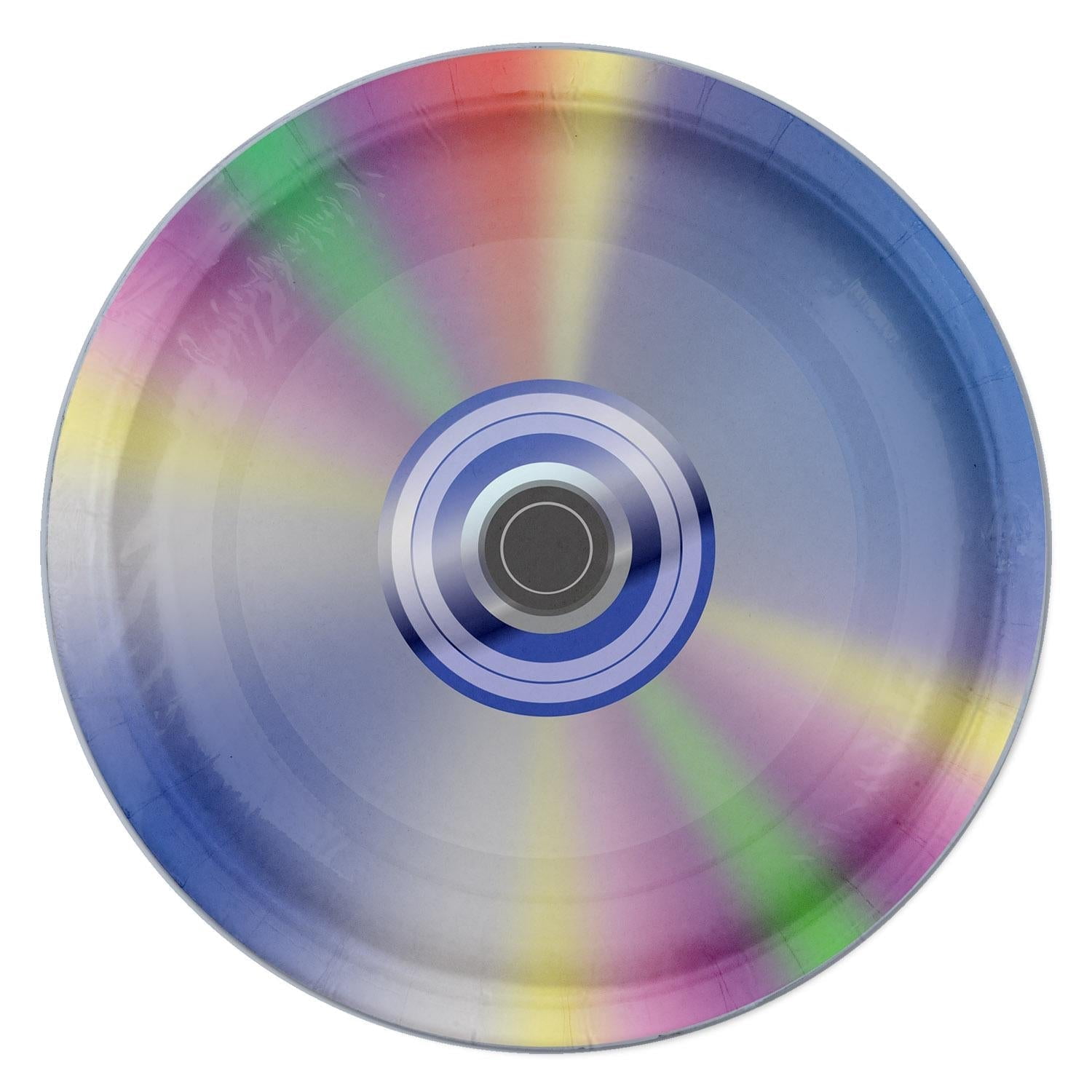 96 Pack Bulk 90's CD Party Paper Plates 9 inch