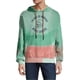 thumbnail image 1 of Elevenparis Hombre Tie Dye Hoodie Sudadera verde 2XL, 1 of 3