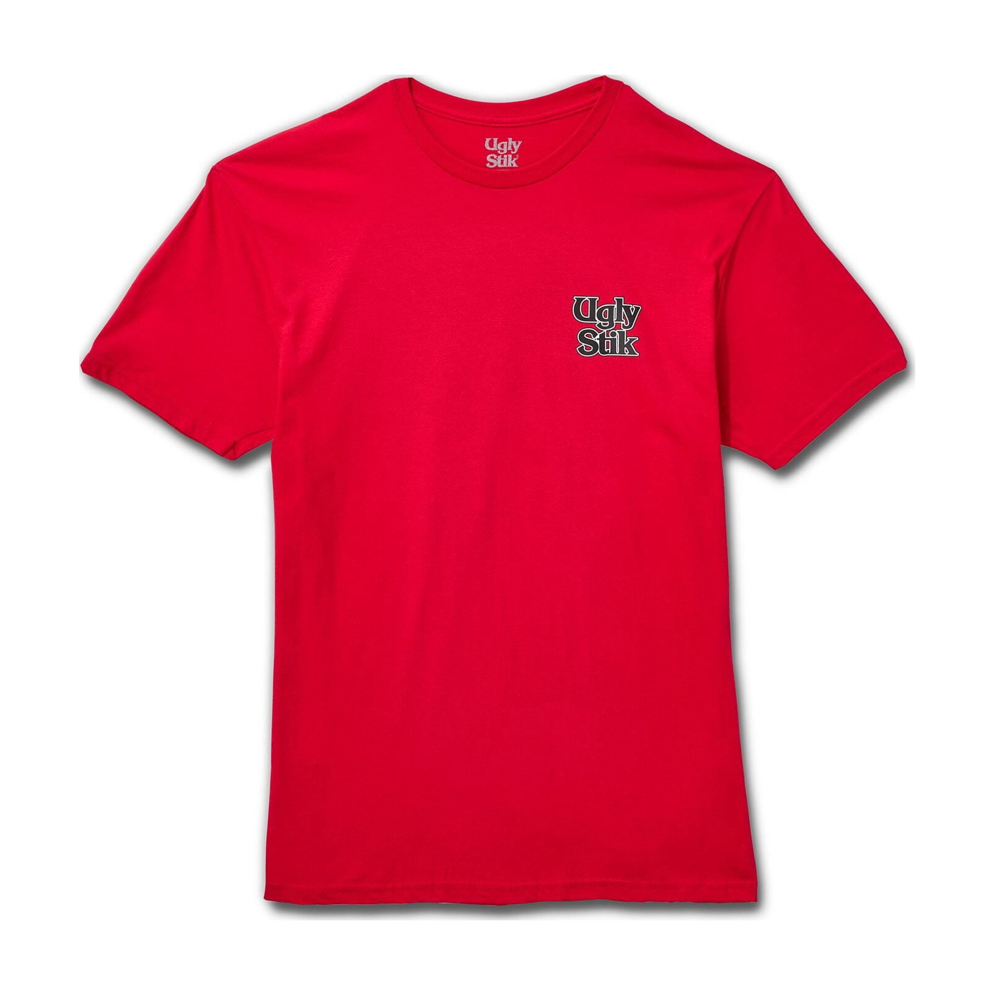 Ugly Stik Bass Flag Americana T-Shirt, Size M (Red)