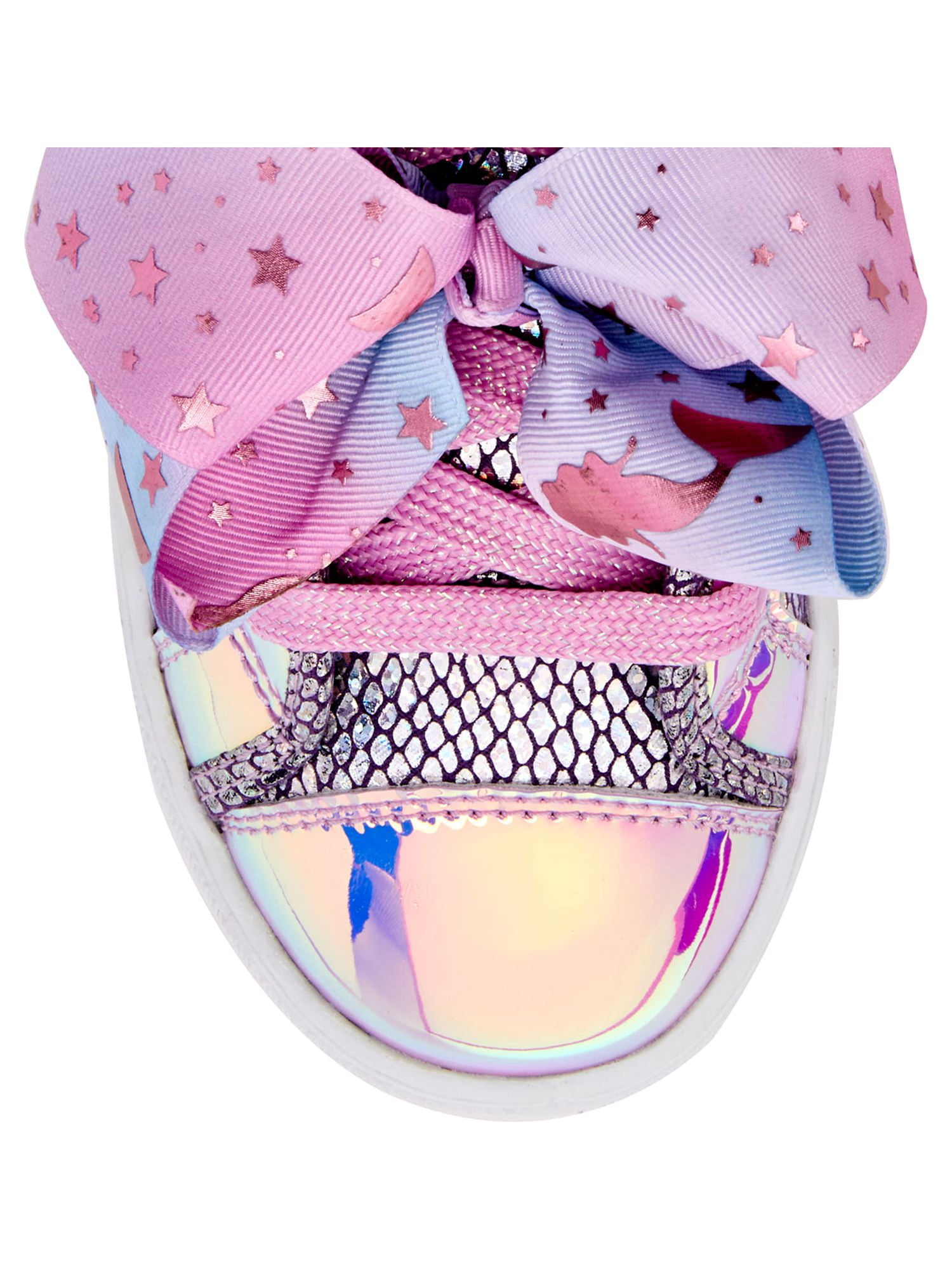 JoJo Siwa Unisex Kids High-Top Iridescent Mermaid Print Casual & Dress Shoe