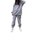 thumbnail image 2 of Conjunto de Chándal jinwen Gris XL Chándal de sudor, 2 of 8