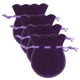 thumbnail image 1 of Bolsas de terciopelo para collares VelvtyPurple 20Pzas Morado 7x9cm Terciopelo Bolsa en Forma de Calabaza., 1 of 2
