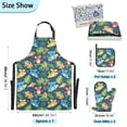 thumbnail image 3 of Fish Koala Leaf 5 Pcs Kitchen Set Heat Resistant Oven Mitts and Non-Slip Pot Holders with Adjustable Cooking Apron, 3 of 6