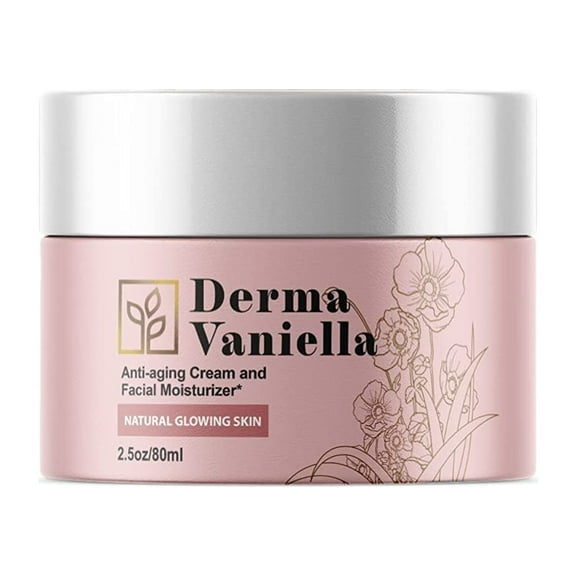 (1 Pack) Derma Vaniella - Anti-Aging Face Cream and Ageless Moisturizer - Ingredients for All Skin Types