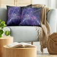 thumbnail image 5 of Ambesonne Galaxy Throw Pillow Cover 2 Pack, Outer Space Fantasy, 18", Purple Black, 5 of 5
