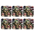 thumbnail image 2 of Gaeub giant bass with big muscles Print 6 Pcs Leather Coasters for Drinks ,Drink Coasters Sets,Drink Table Cup Coasters for Living Room Kitchen Coffee Decor,Square, 2 of 7