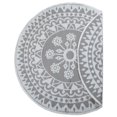 thumbnail image 1 of Design Imports CAMZ10562 5 ft. Grey Floral Outdoor Round Rug, 1 of 2