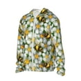 thumbnail image 2 of Pofeuu Bees and Flower Print Sun Protection Outdoor Lightweight Full Zip UV Cooling Hoodie Long Sleeve Summer Clothing for Outdoor Hiking-X-Large, 2 of 5