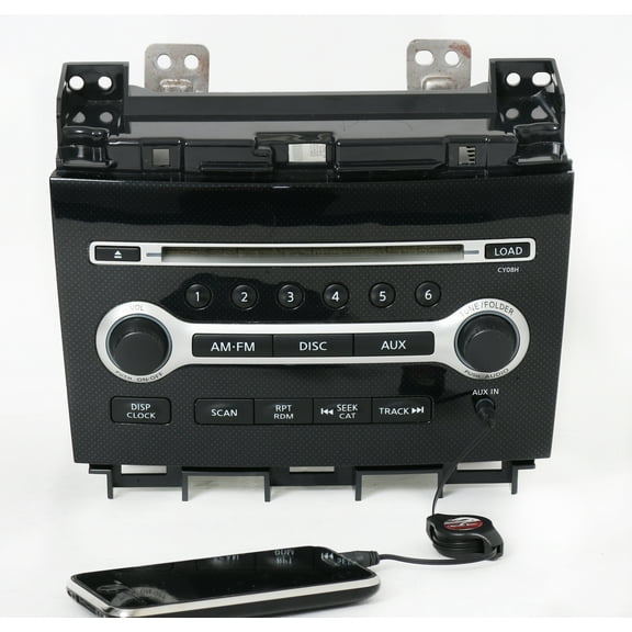 Restored 2011 Nissan Maxima Radio AM FM 6 Disc MP3 CD Player 28185ZX76A - Face CY08H (Refurbished)