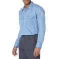thumbnail image 2 of Bulwark B37530254 Chemise de Travail Excel Résistant aux Flammes&44; Bleu Clair - Moyen, 2 of 4