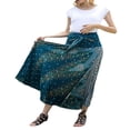 thumbnail image 3 of Jupe Longue Maxi Boho Imprimée Taille Haute Ourlet Asymétrique pour Vacances à la Plage Rouge m, 3 of 6