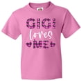 thumbnail image 3 of Inktastic My Gigi Loves Me Hearts in Pink Plaid Youth T-Shirt, 3 of 5