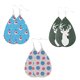 thumbnail image 1 of Pendientes navideños de piel sintética,Pendientes colgantes navideños, 1 of 5