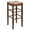 Brown 29 Inch, variant on Counter Height Kitchen Stools, Backless Bar Stools - Cappuccino Finish, Square Rush Seat, Rubberwood Frame, Farmhouse Style, Set of 2
