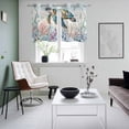thumbnail image 3 of Coastal Turtle Kitchen Curtains Window Panels, Nautical Beach Sea Ocean Coral Vintage Insulated Window Treatment Curtain, Grommet Curtains for Bedroom/Living Room/Bathroom, 2 Piece 27.5"Wx39"L, 3 of 8