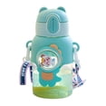 600ml Candy Color Space Cup, Portable BPA Free Water Bottle with Straw ...