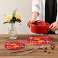 thumbnail image 7 of SKYSONIC Cute Cartoon Quotes Pot Holders Trivets, 2 Pcs Heat Resistant Trivets,Meant to Bee Cotton Thread Weave Mats for Hot Pads Pans Pot Bowl Teapot for Kitchen Decor, 7 of 7