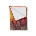 thumbnail image 2 of Fall Soft Flannel Fleece Throw Blanket, Bunch of Autumn Leaves on Shabby Wood Surface September October Nature Themed, Cozy Plush for Indoor and Outdoor Use, 50" x 60", Multicolor, by Ambesonne, 2 of 5