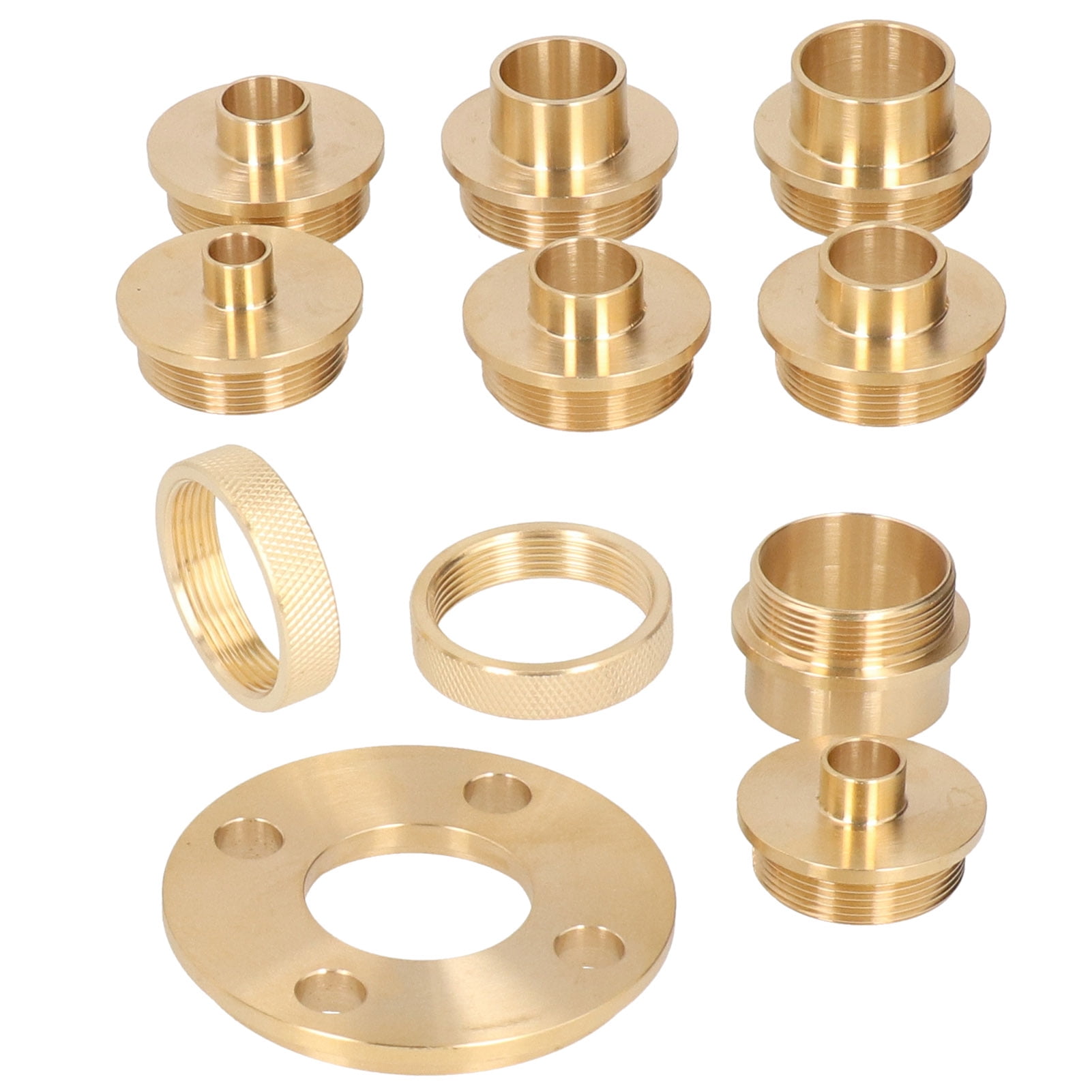 QIILU Router Guide Kit,11Pcs/Set Brass Template Router Guides Kit with