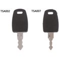 thumbnail image 4 of Paquete de 2 llaves multifuncionales TSA002 TSA007 para equipaje, maleta, aduana TSA, llave de bloqueo, accesorio de reparación de bolsa brillar Electrónica, 4 of 5
