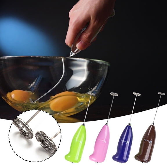 Fufafayo under $5 Milk Frother, Handheld Electric Drink Mixer, Stainless Steel Frothing Wand for Coffee Matcha, Mini Whisk for Protein Shakes Hot Chocolate