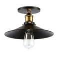 thumbnail image 1 of CIMAXIC Black PVC Flush Mount Ceiling Light with Durable Construction for Kitchen Island or Bar Counter 1 x E27 Bulb Not Included,8.66"X8.66"X5.91", 1 of 4