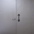 thumbnail image 3 of Black Door Handle for Sliding Doors Cast Iron Garage Door Handle 2pcs 1 Set, 3 of 8