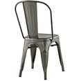 thumbnail image 5 of Modern Contemporary Urban Industrial Distressed Antique Vintage Style Kitchen Room Dining Chair ( Set of 4), Silver, Metal, 5 of 5