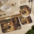 thumbnail image 6 of Shower Curtain Sets with Rugs 4 Piece Christmas Angel Non-Slip Rugs And Toilet Mat Lid Rug Accessories Garden Angel Girl Farmhouse Bathroom Decor Set for Bathroom Decor 72inch X 72inch, 6 of 8
