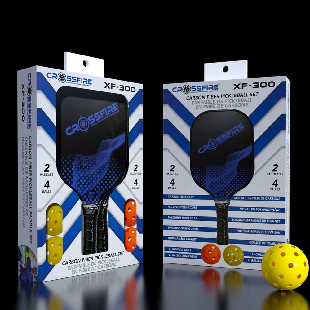 Set De 2 Pagaies Pickleball Avec Balles Et Sac – Bois, Grip Confort, Débutants Ou Confirmés