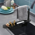 thumbnail image 4 of Telescopic Sink Storage Rack, Adjustable Length To Fit Different Sink Sizes, Holds Sponges Brushes Towels And More, Hollow Bottom For Drying, Pp Material Durable And Sturdy, 4 of 8