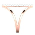 thumbnail image 3 of Statement Engagement Ring for Women - 0.09ct Simulated Turquoise in 14K Rose Gold Promise Ring, 3 of 6