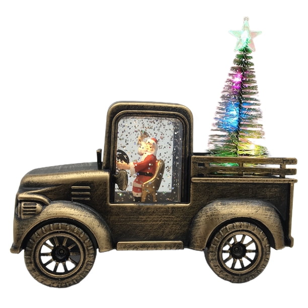 Navidad Juguete Camión De Navidad Camión Led Modelo De Coche Para Decoración Navideña Eigraketly HA043959-02