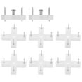 thumbnail image 1 of HEALEEP 10Pcs Invisible Design Wall Hook Photo Frame Nails White ABS for DIY Enthusiasts, 1 of 8