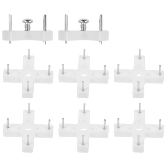 HEALEEP 10 Pcs Design Invisible Crochet Mural Cadre Photo Clous Blanc ABS pour Amateurs de Bricolage