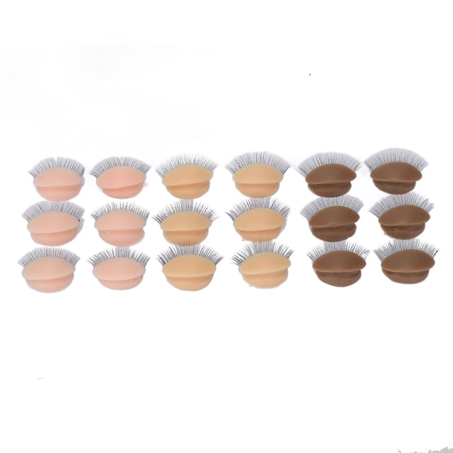 Párpados Con Pestañas, Párpados De Silicona 9 Pares Reutilizables Para Salón De Belleza Para Principiantes