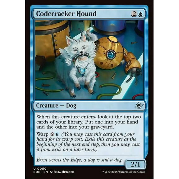 MtG Edge of Eternities Uncommon Codecracker Hound #50