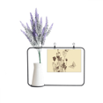 thumbnail image 1 of Hojas de planta de flor rosa mariposa Unbranded tarjeta de jarrón de lavanda artificial, 1 of 3